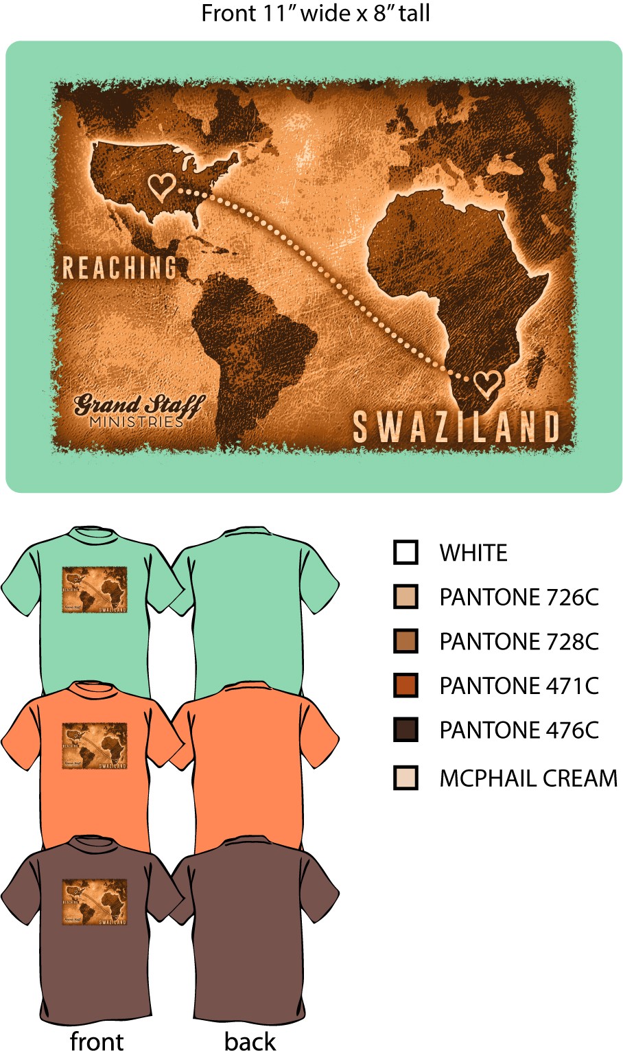 Reaching Swaziland Women's T-shirt, Mint